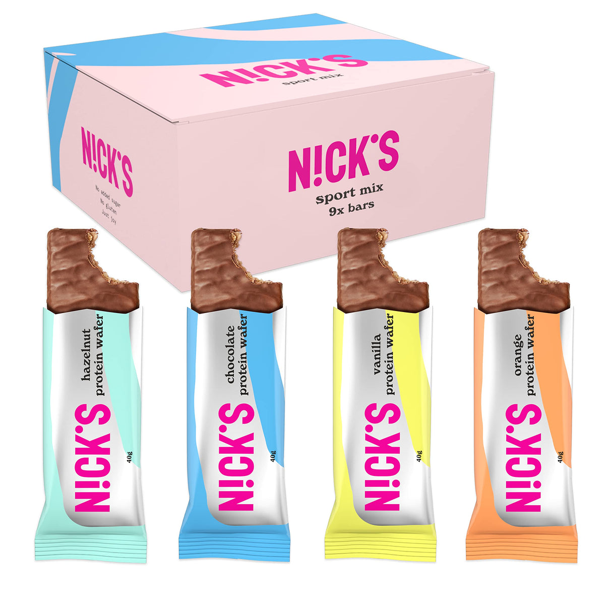 NICKS SPORT MIX PROTEIN BARS (40g) x 9