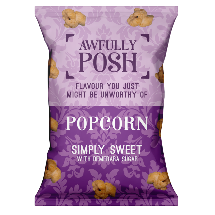 AWFULLY POSH SIMPLY SWEET POPCORN (25g) x 18