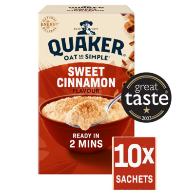 QUAKER OAT SO SIMPLE SWEET CINNAMON (10 Pack)