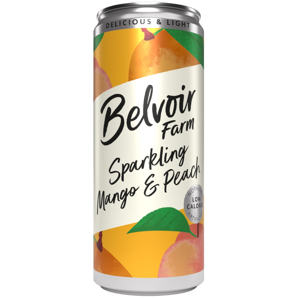 BELVOIR MANGO & PEACH CANS (330ml) x 12