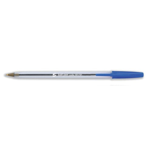 5 STAR OFFICE BALL PEN CLEAR BARREL MEDIUM 1.0MM TIP 0.4MM L