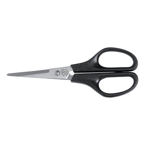 5 STAR OFFICE SCISSORS 140MM STAINLESS STEEL BLADES ABS HAND