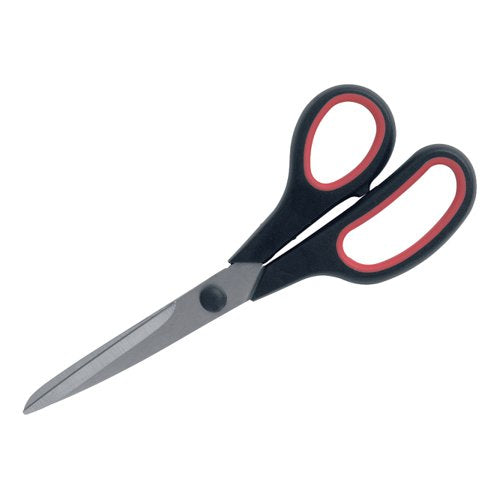 5 STAR OFFICE SCISSORS 210MM WITH RUBBER HANDLES STAINLESS S