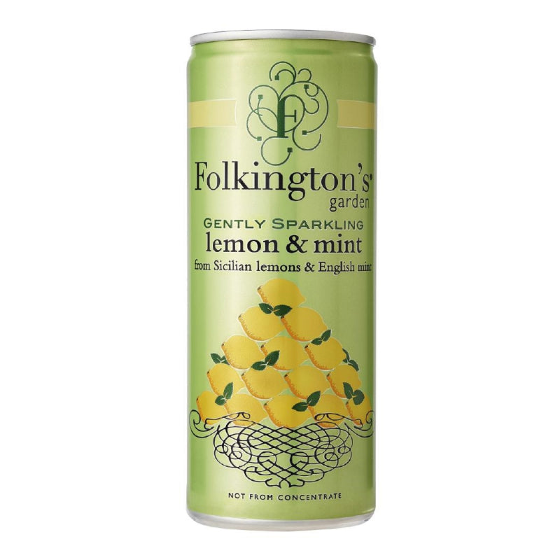 FOLKINGTONS LEMON & MINT CANS (250ml) x 12