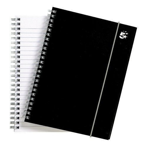 5 STAR OFFICE NOTEBOOK WIREBOUND POLYPROPYLENE RULED ELASTIC