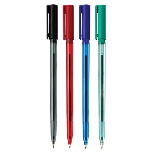5 STAR ELITE BALL PEN MEDIUM 1.0MM TIP 0.5MM LINE BLUE (PACK