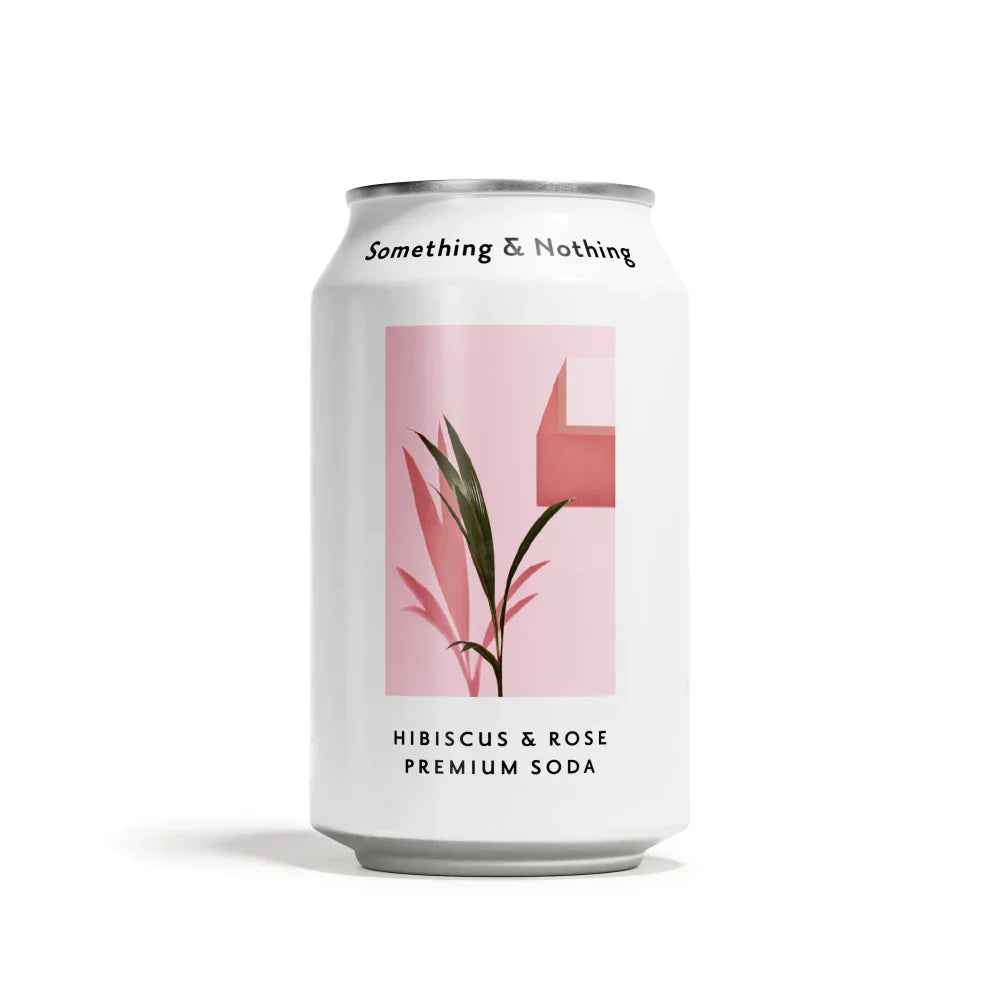 SOMETHING & NOTHING HIBISCUS & ROSE SELTZER (330ml) x 12
