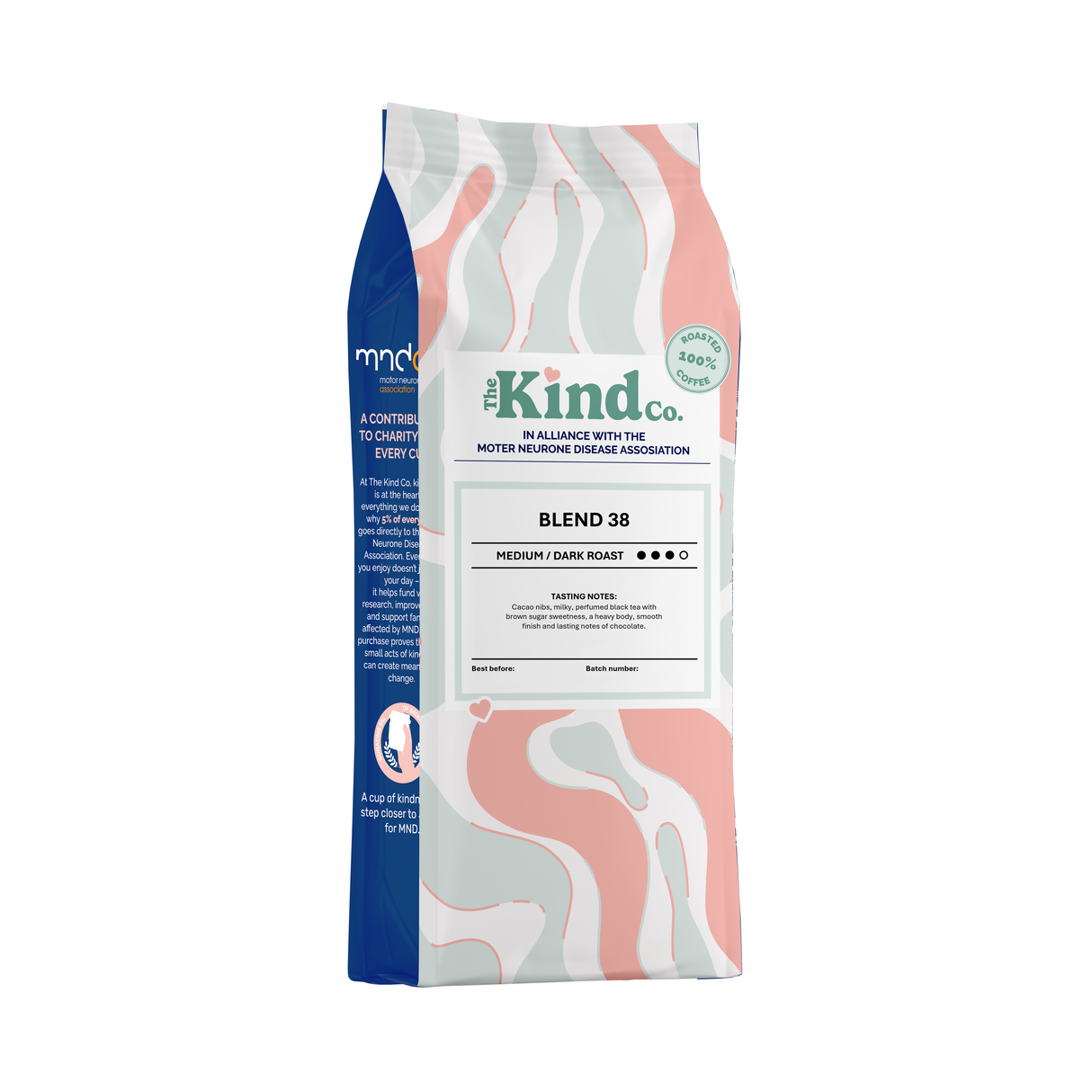 THE KIND CO BLEND 38 50/50 ARABICA/ROBUSTA WHOLEBEAN COFFEE (1kg) x 6