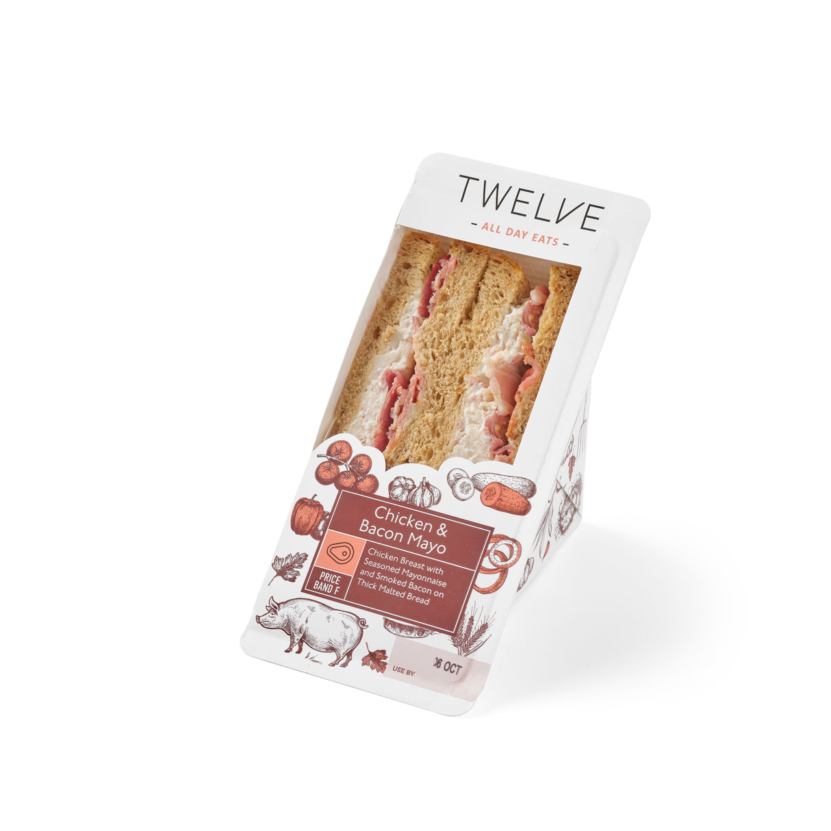 CHICKEN & BACON MAYO SANDWICH (4 Pack)