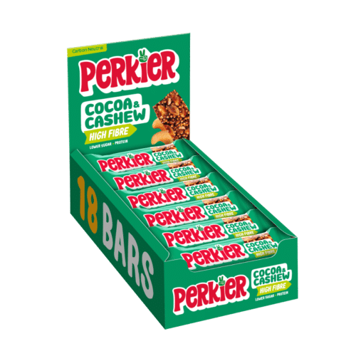 PERKIER CACAO & CASHEW BARS (35g) x 18