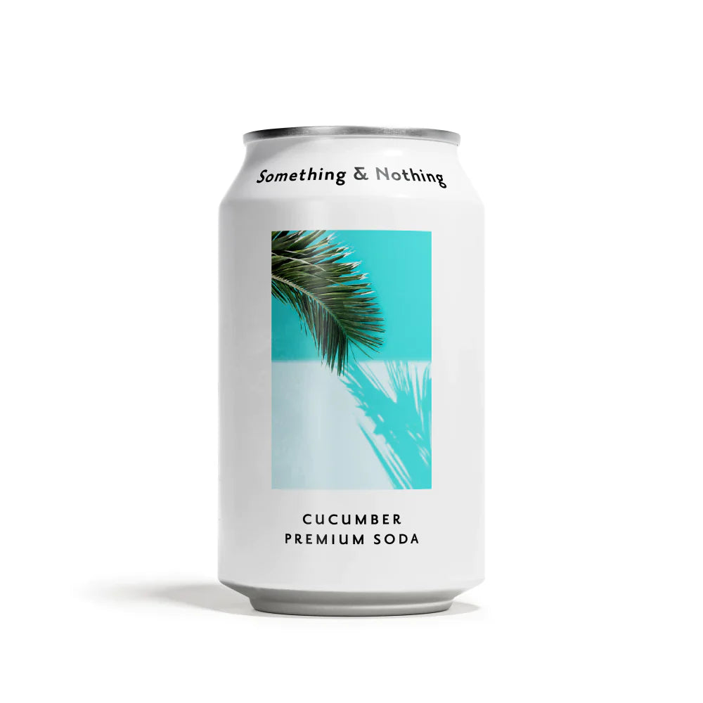 SOMETHING & NOTHING CUCUMBER SELTZER CANS (330ml) x 12