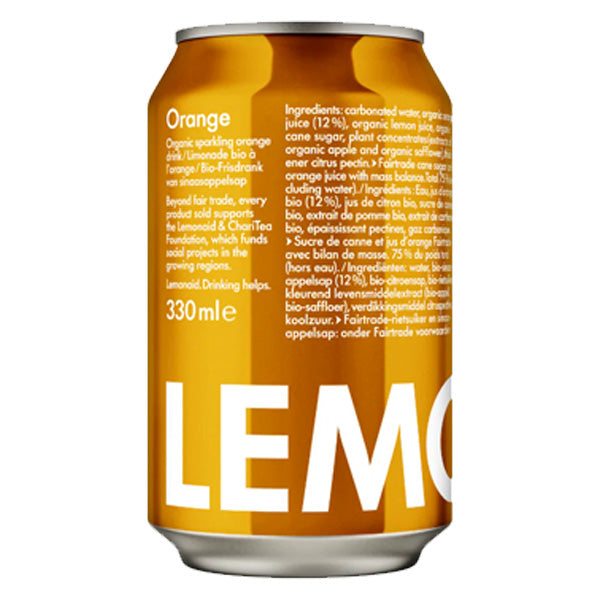 LEMONAID ORANGE CAN (330ml) X 12