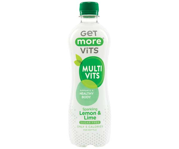 GET MORE MULTIVITAMINS SPARKLING LEMON & LIME (500ML) X 12