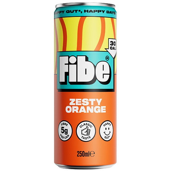 FIBE - SODA ZESTY ORANGE (250ml) x 12