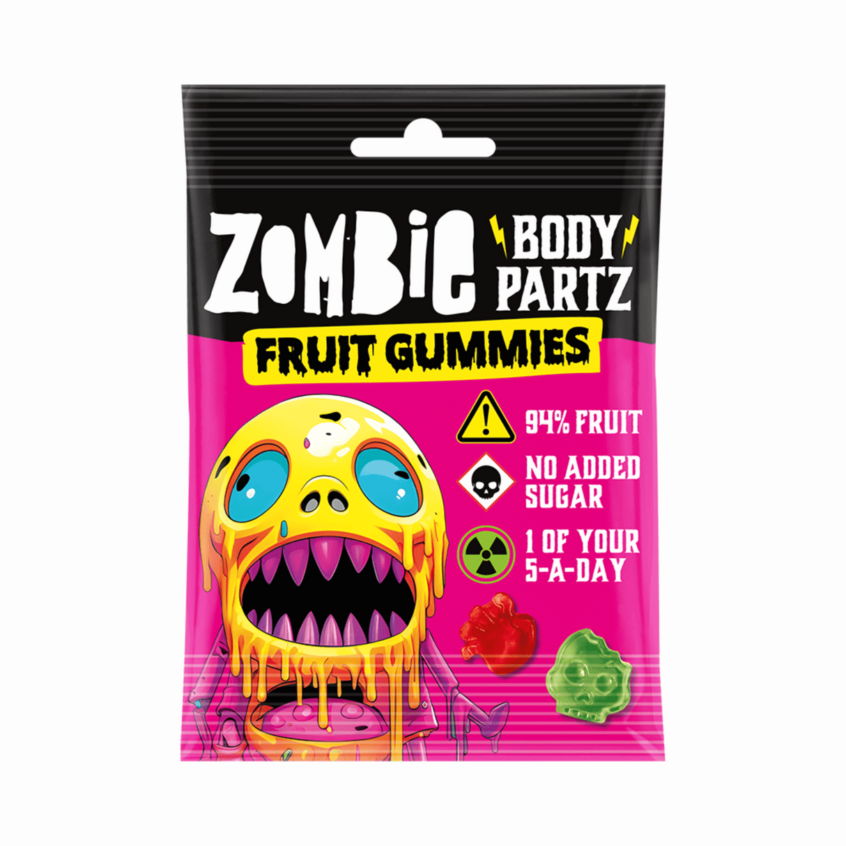 ZOMBIE FRUIT GUMMIES BODY PARTZ (35g) x 12