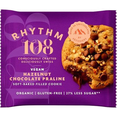 RHYTHM 108 HAZELNUT CHOCOLATE PRALINE SOFT BAKED COOKIES (50g) x 12