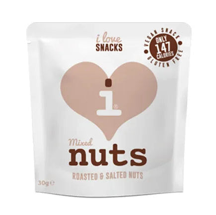 iLOVE SNACKS ROASTED & SALTED MIXED NUTS (30g) x 15