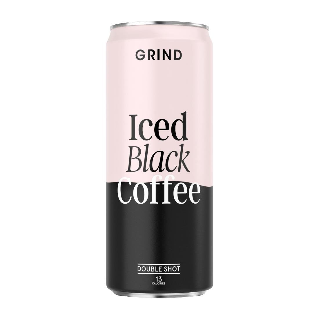 GRIND ICED BLACK COFFEE CANS (250ml) x 8