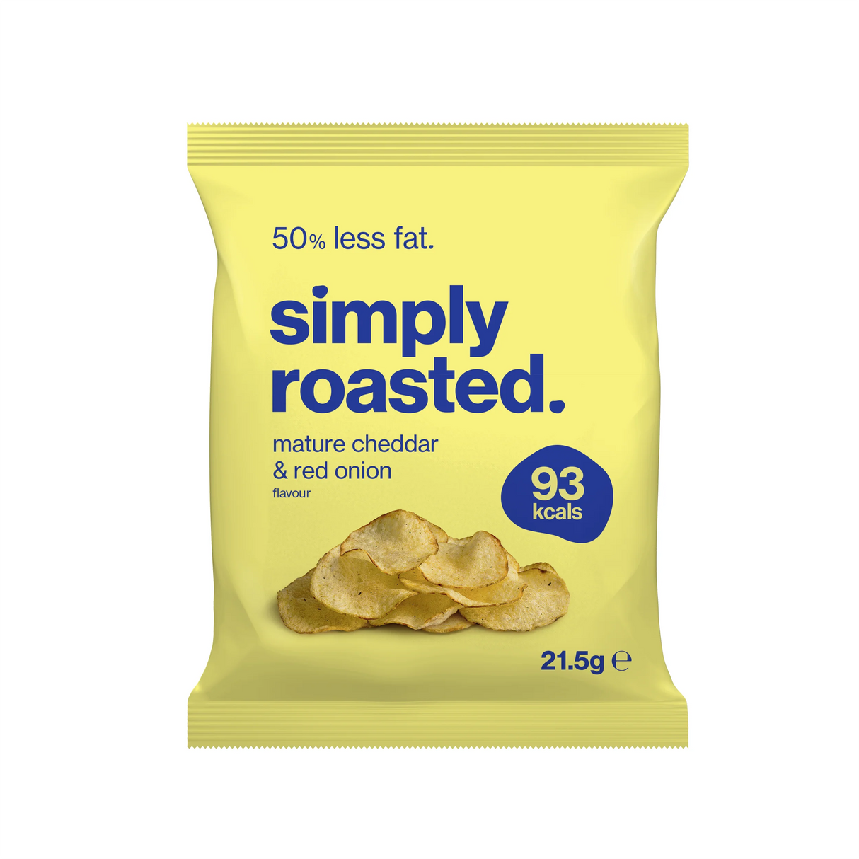 SIMPLY ROASTED MATURE CHEDDAR & RED ONION CRISPS (21g) x 24