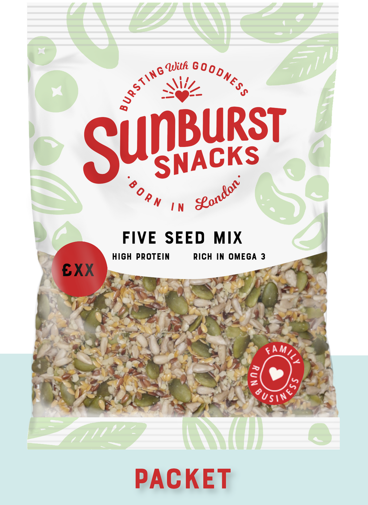 SUNBURST FIVE SEED MIX 14X50G