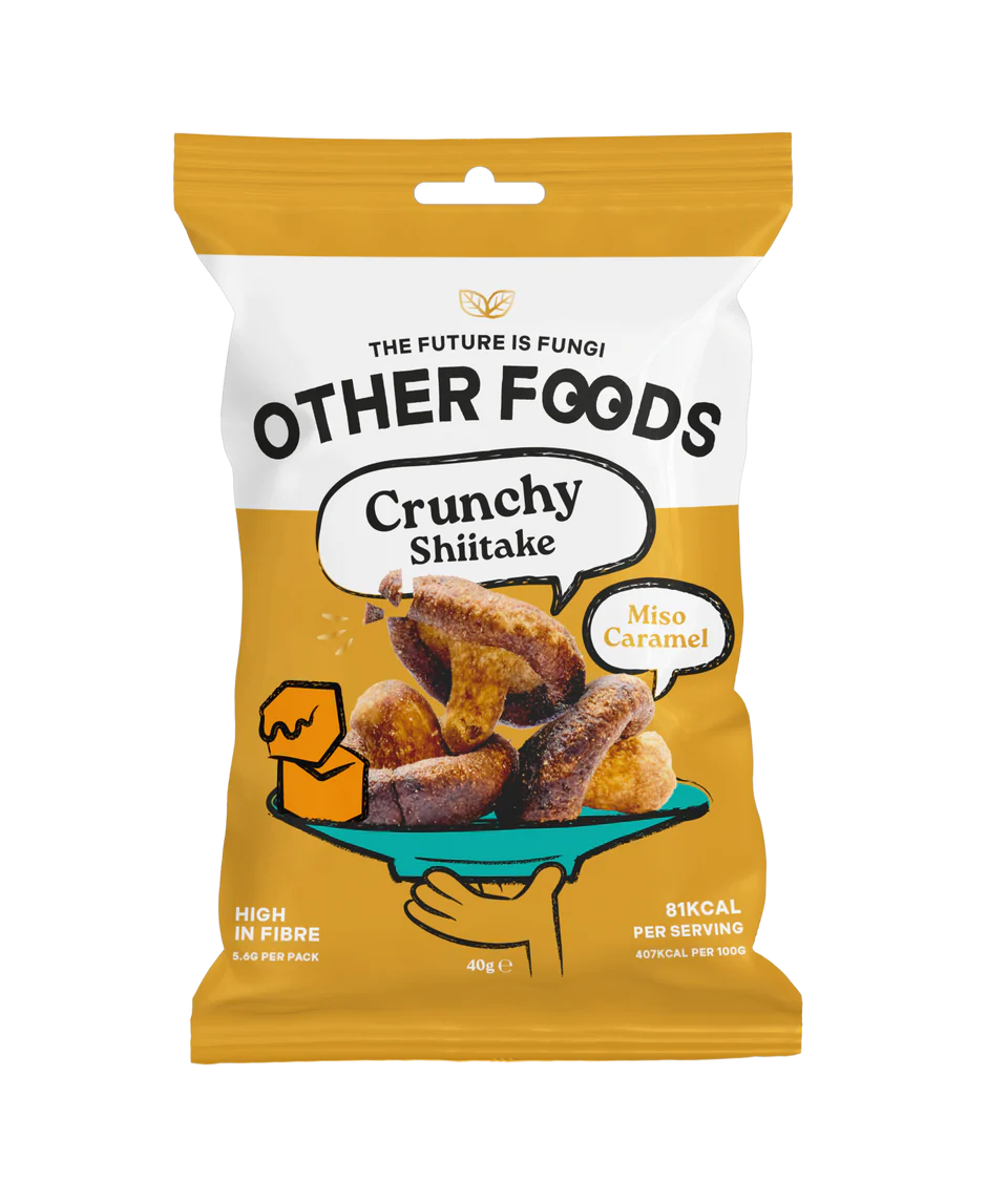OTHER FOODS -CRUNCHY SHIITAKE MUSHROOMS - MISO CARAMEL (40g) x 8