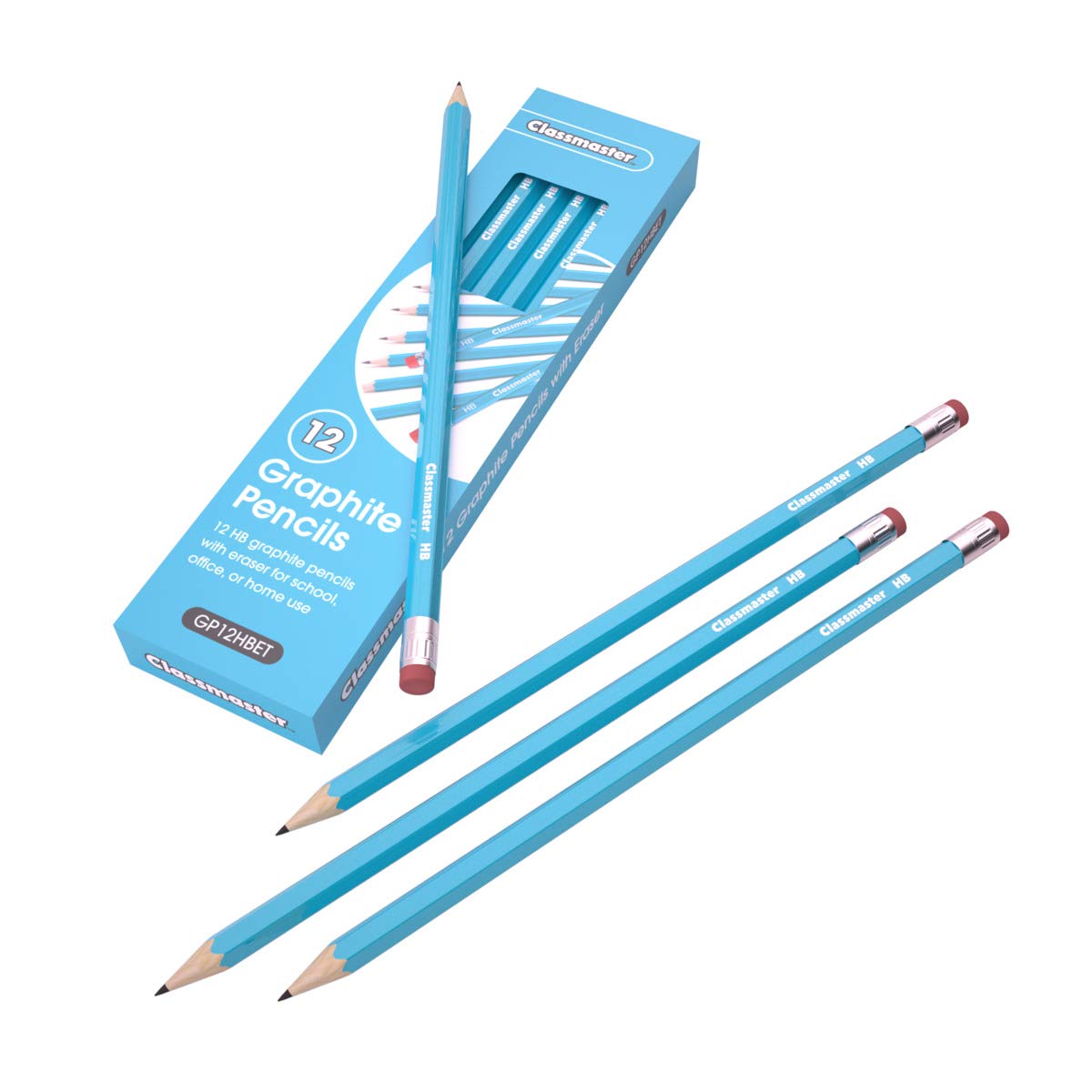 CLASSMASTER HB PENCIL ERASER TIP (Pack of 144)