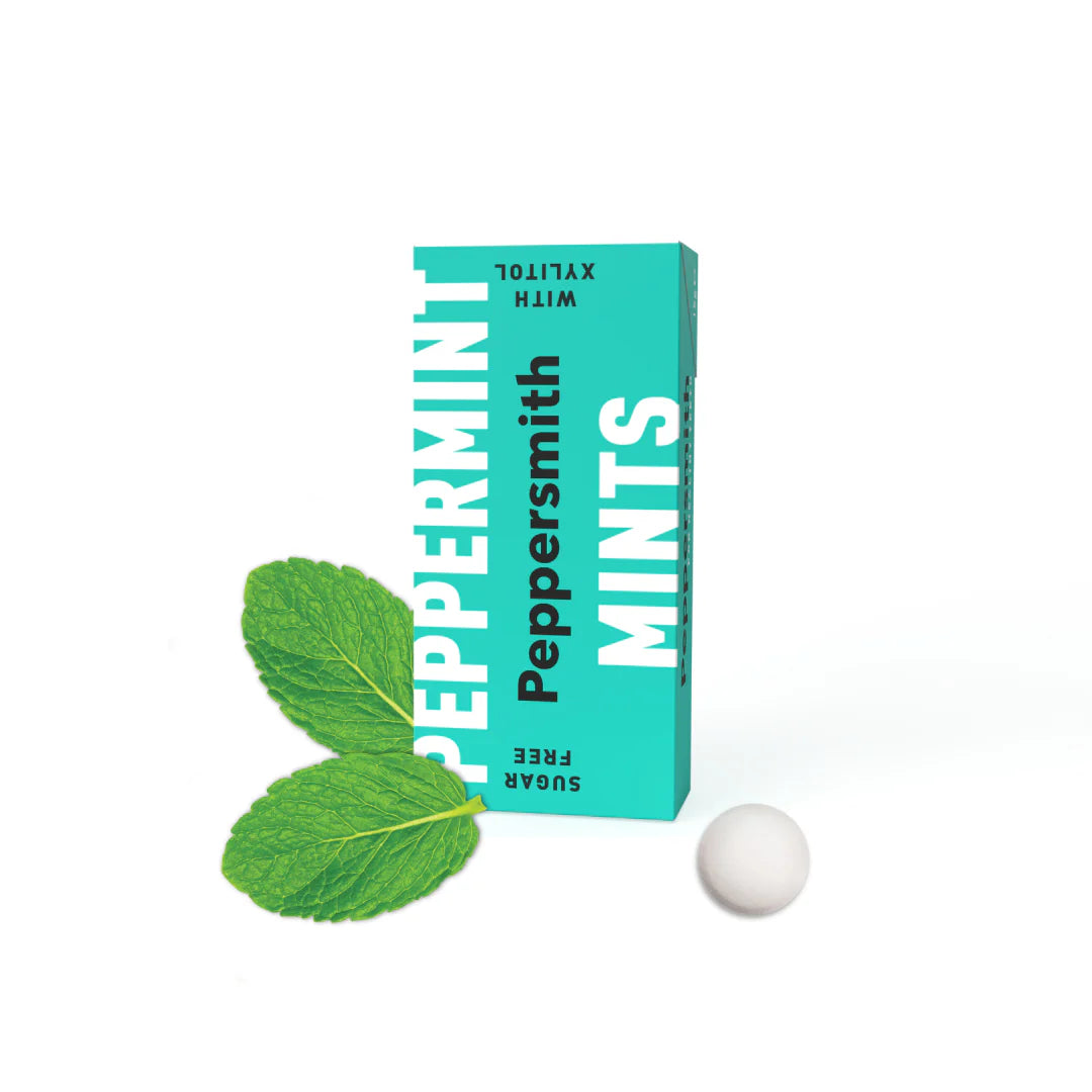 PEPPERSMITH FINE ENGLISH PEPPERMINT MINTS (15g) x 12