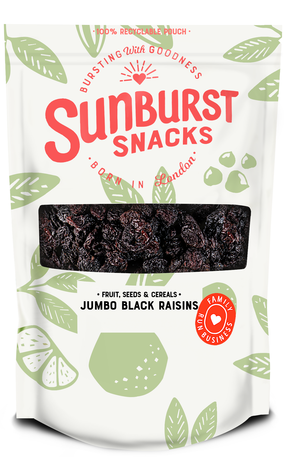 SUNBURST JUMBO BLACK RAISINS 10x180G