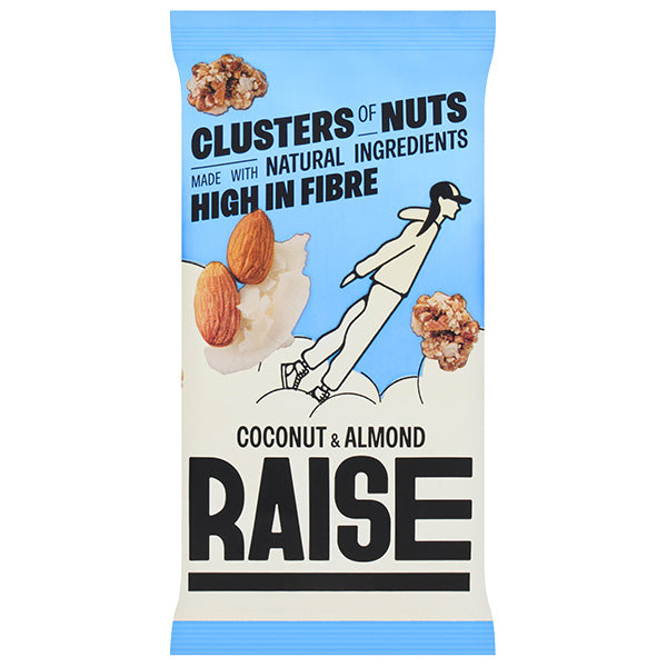 RAISE SNACKS - CLUSTERS - COCONUT & ALMOND (35g) x 12