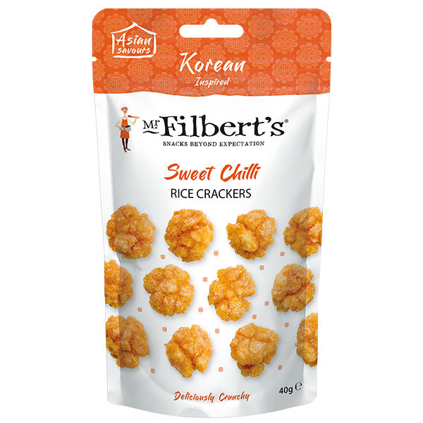 MR FILBERTS KOREAN CHILLI RICE CRACKERS (40g) x 12