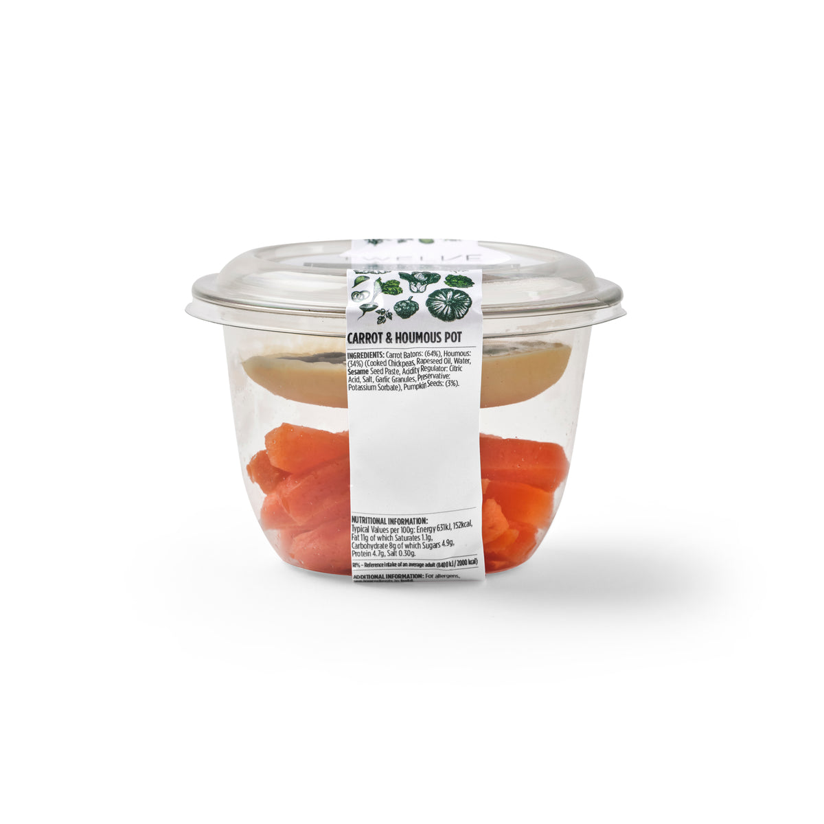 CARROT & HOUMOUS POT