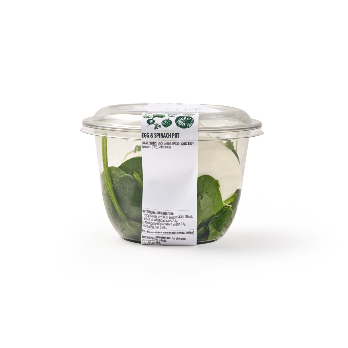 EGG & SPINACH PROTEIN POT