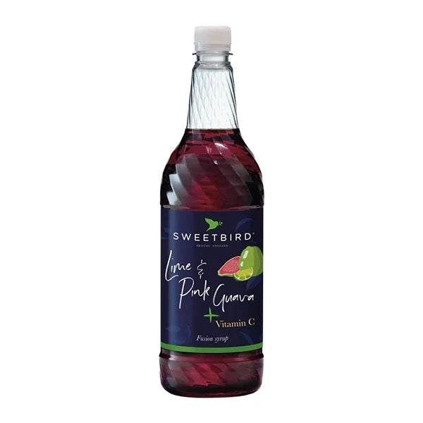 SWEETBIRD FUSIONS + LIME & PINK GUAVA VITAMIN C SYRUP (1L)