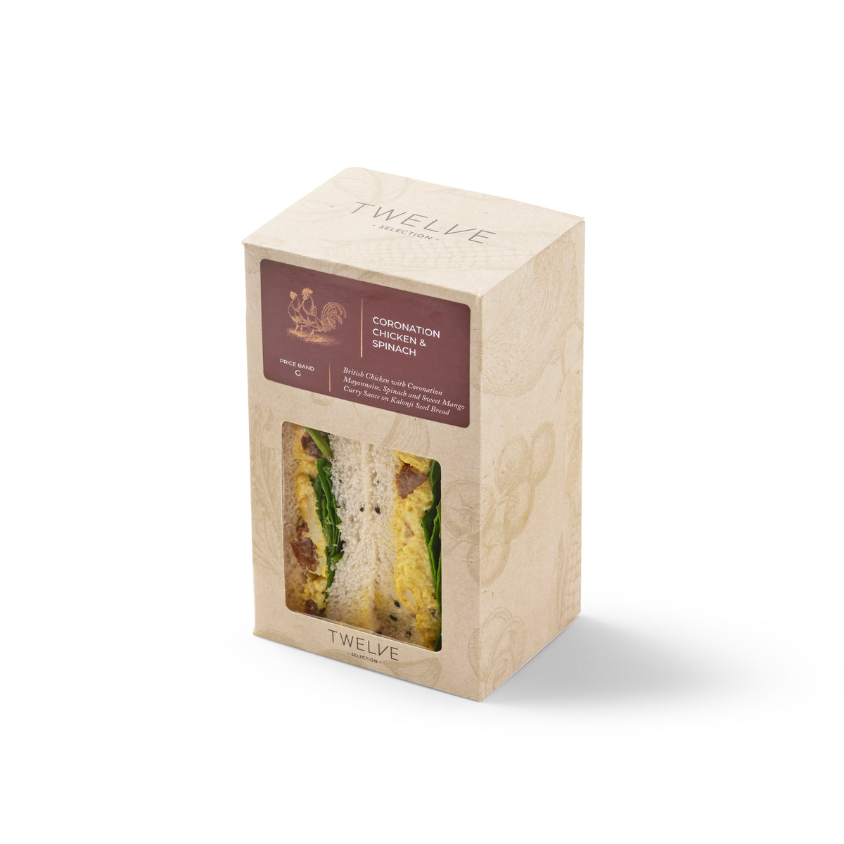 CHICKEN CORONATION & SPINACH SANDWICH