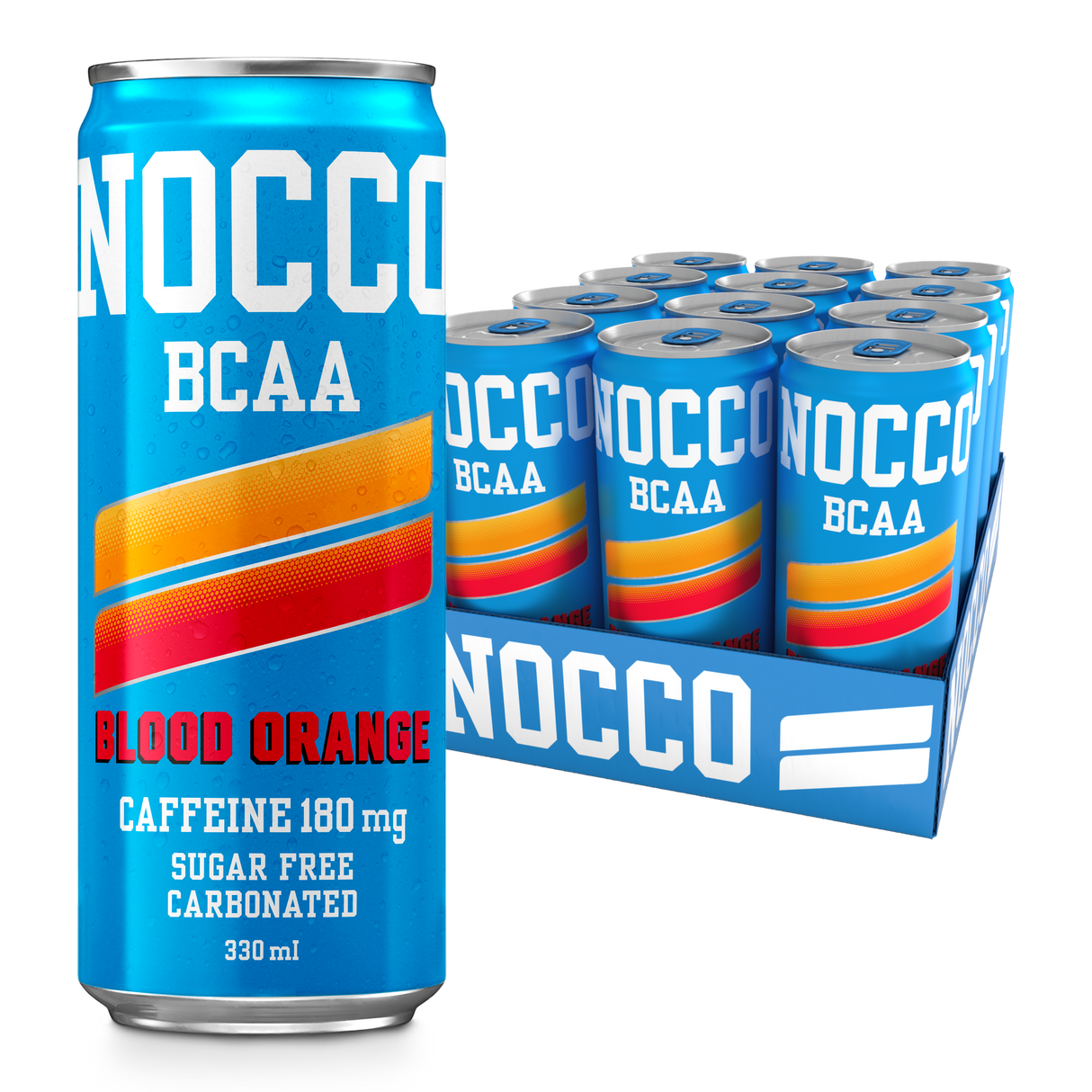 NOCCO BCAA ENERGY DRINK-BLOOD ORANGE DEL SOL 12X330ML