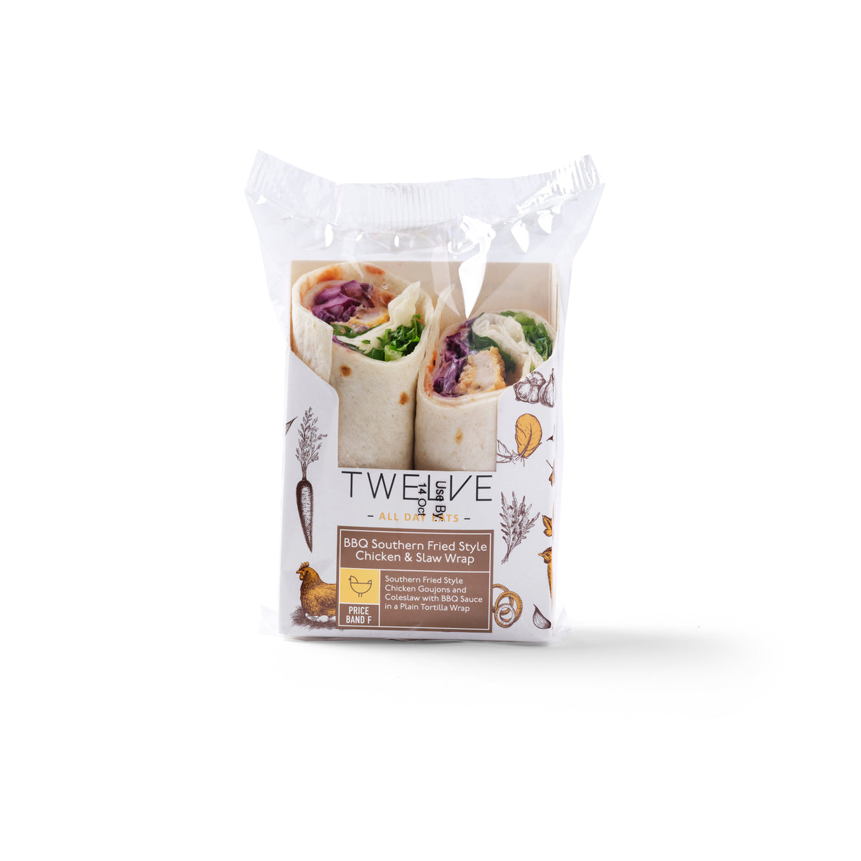 BBQ SOUTHERN FRIED STYLE CHICKEN & SLAW WRAP