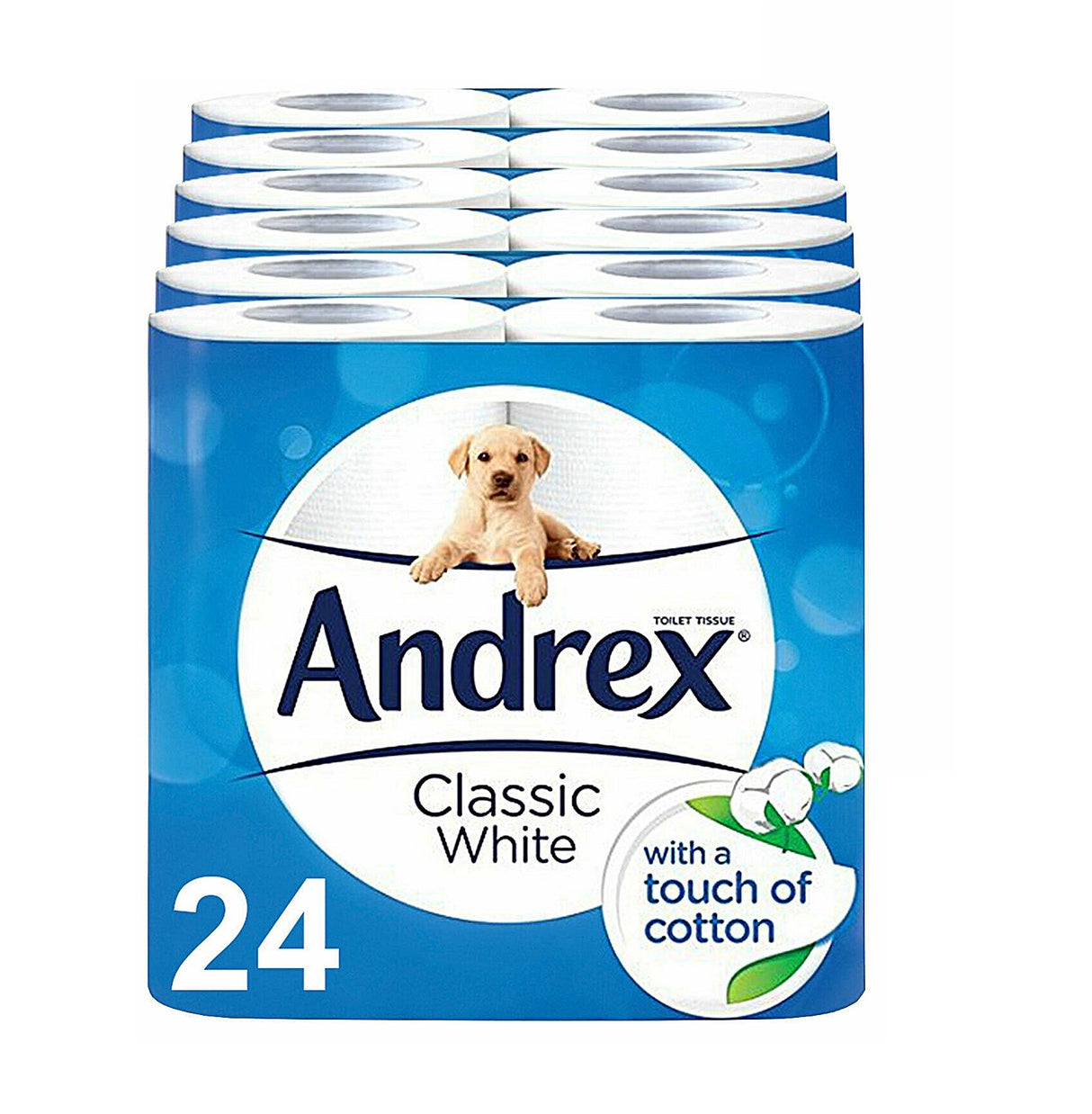 ANDREX CLASSIC WHITE TOILET TISSUE x 24 rolls