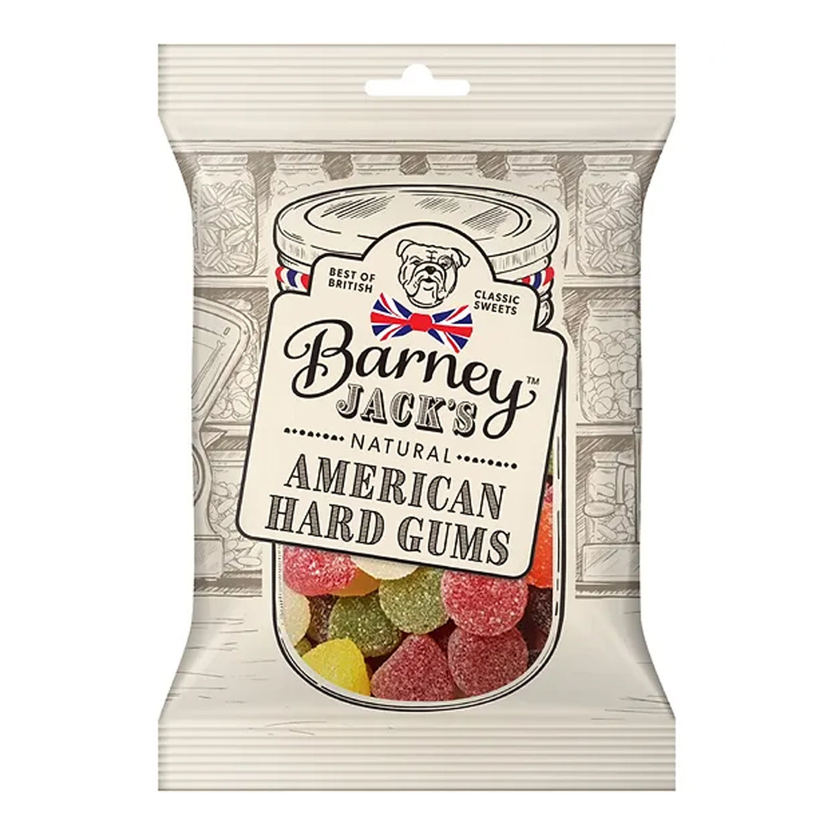 BARNEY JACKS AMERICAN HARD GUMS (150g) x 12