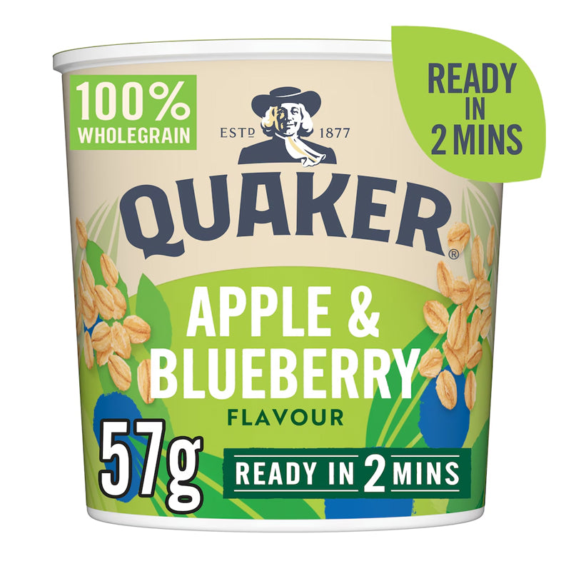 QUAKER OAT SO SIMPLE APPLE & BLUEBERRY PORRIDGE POT (57g)