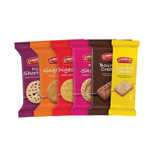 CRAWFORD'S MINI PACK ASSORTED BISCUITS x 100