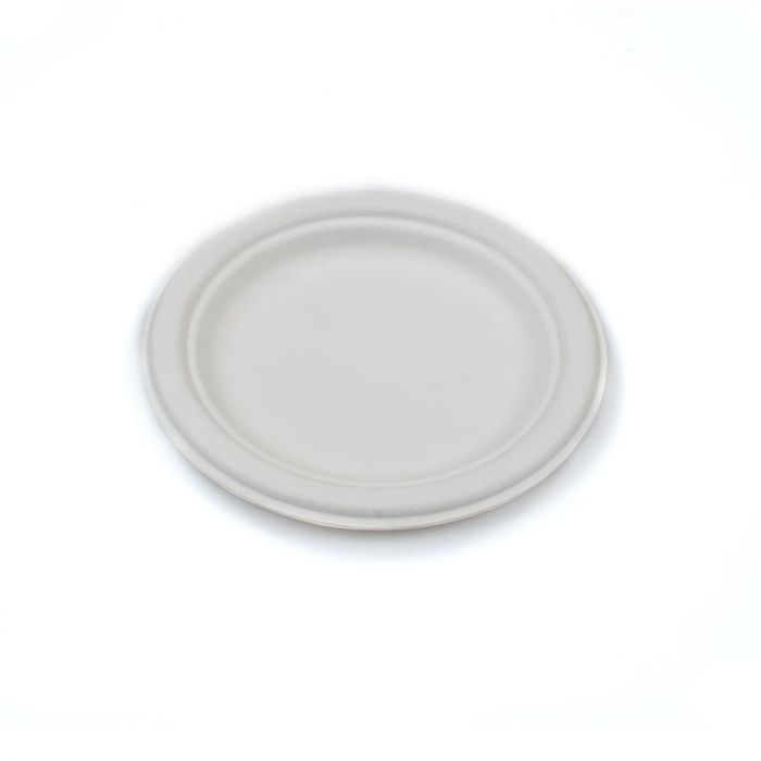 BAGASSE 15cm/6inch WHITE PLATES x 1000