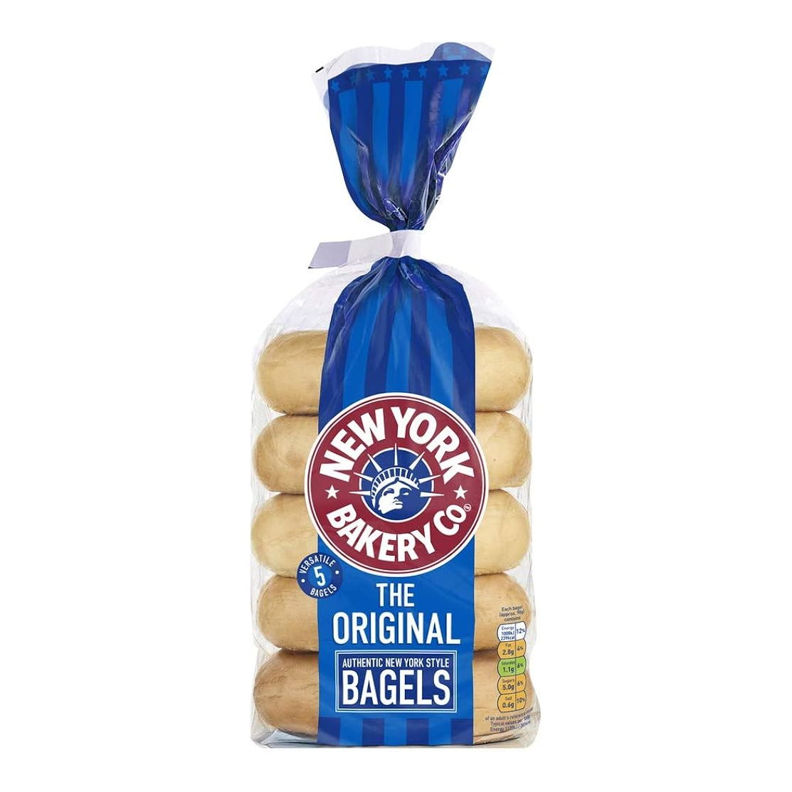 NEW YORK BAKERY CO PLAIN BAGELS (5 Pack)
