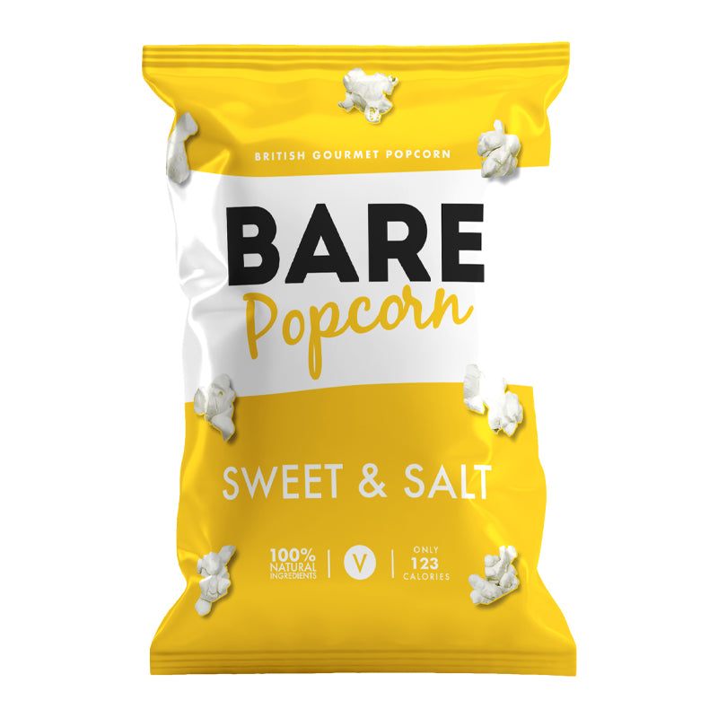 BARE SWEET & SALTED POPCORN (27g) x 18
