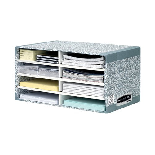 BANKERS BOX SYSTEM DESKTOP SORTER GREY (PACK OF 5) 08750