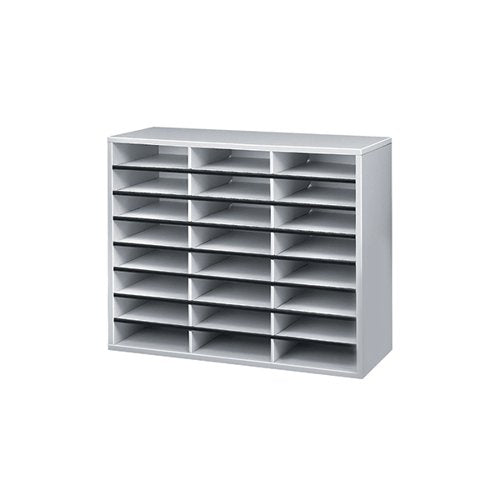 FELLOWES LITERATURE SORTER A4 24 COMPARTMENTS GREY 25041