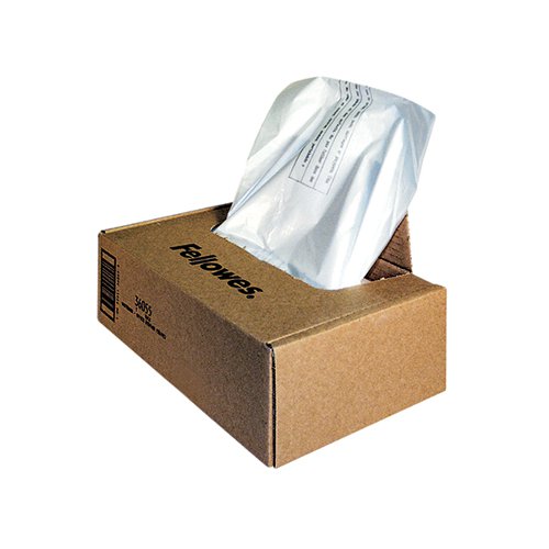 FELLOWES SHREDDER WASTE BAGS 100-165L APPROX (PACK OF 50) 36