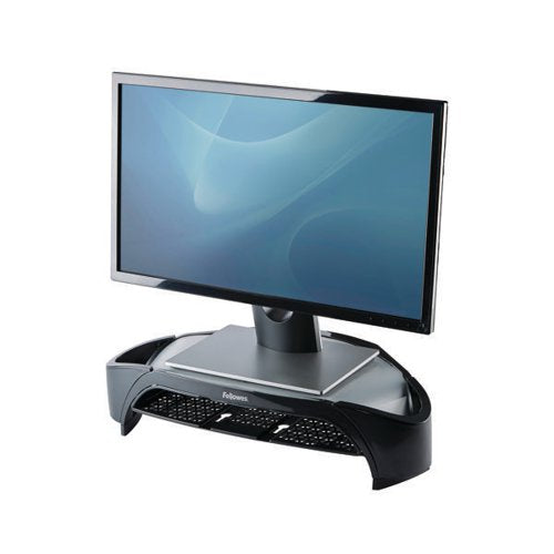 FELLOWES SMART SUITES MONITOR RISER PLUS BLACK/SILVER 802080