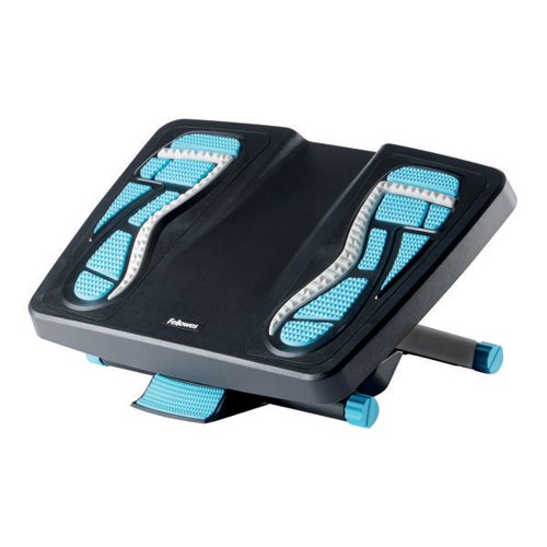 FELLOWES ENERGIZER FOOTREST BLACK WITH REFLEXOLOGY MAPPING 8