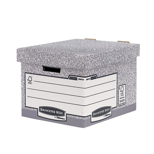 FELLOWES HEAVY DUTY BANKERS BOX W333XD390XH285MM STANDARD (PACK OF 10) 0081801