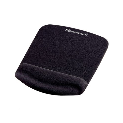 FELLOWES PLUSH TOUCH MOUSEPAD WRIST SUPPORT BLACK 9252003